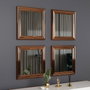 Hanah Home Juego de Espejos Loza - Bronce
